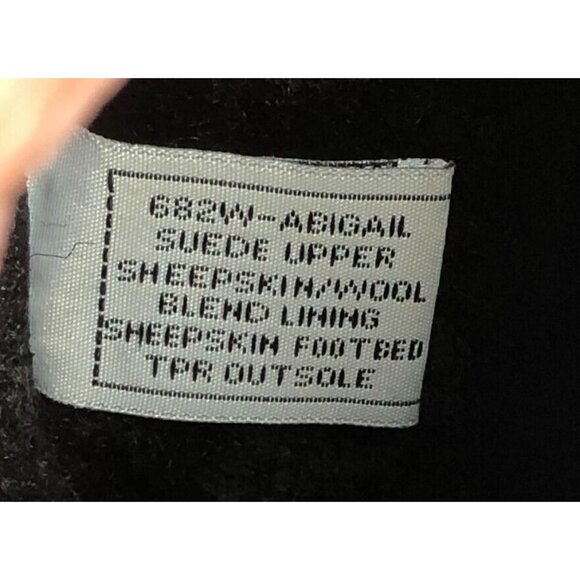 Bearpaw Black Ankle Boots Women 9 Suede Wool Blend 682W Abigail Pull On Winter - Picture 8 of 11